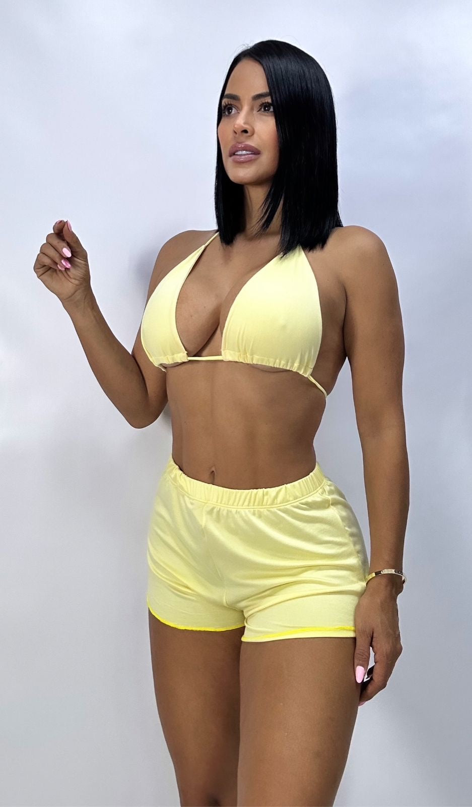 PIJAMA SUMMER VIBES AMARILLO