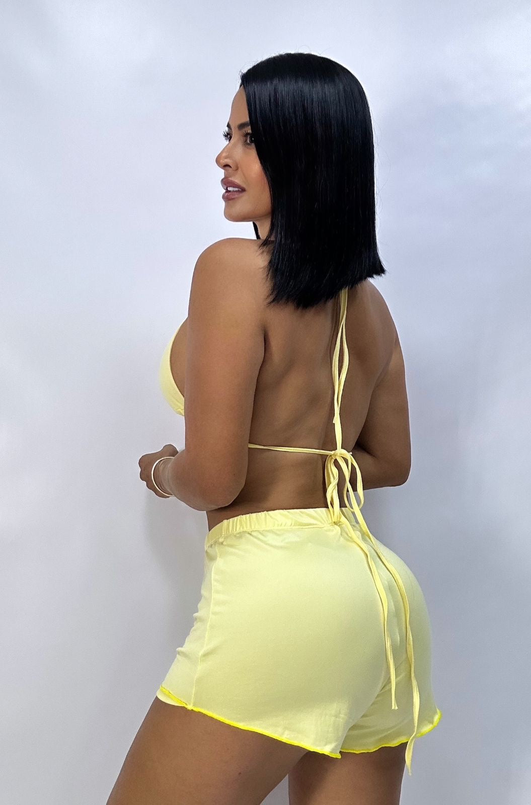 PIJAMA SUMMER VIBES AMARILLO